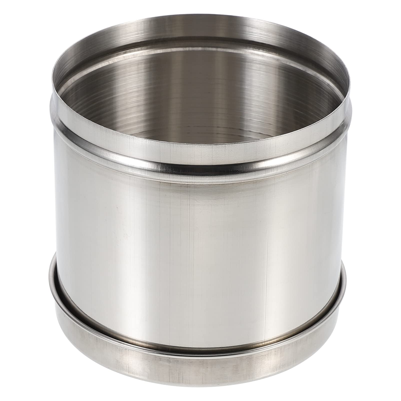 Healifty 1pc Stainless Steel Unguent Jar Iodine Resistant Storage Container for Gauze and Balls Multipurpose Canister for Clinics and Beauty Salons