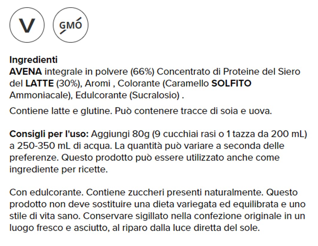 Prozis Oatmeal + Whey - Farina d'avena e whey 900 g - multi gusti (Torta al limone)