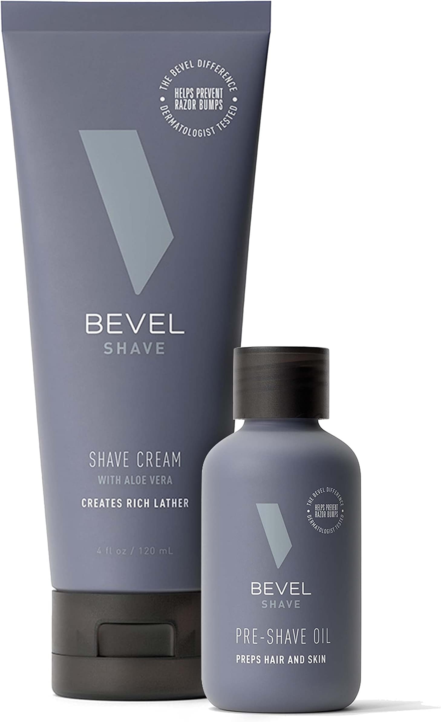 Shave Cream & Pre Shave Oil Bundle - Includes Shaving Cream for Men & Priming Oil, Clinically Tested to Reduce Skin Irritation and Prevent Razor Bumps