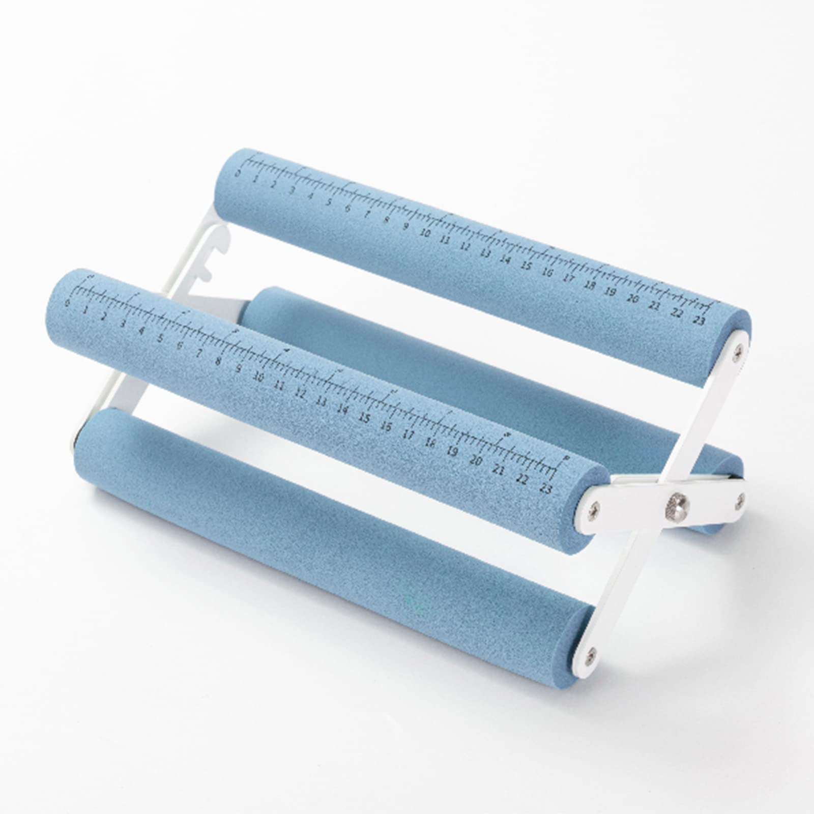 Craft Express Tumbler Cradle Holder for Crafting Blue with Foam Measuements and Adjustable Widths for Any Cups, Mugs, tumblers, Bottles, Vinyl Crafting