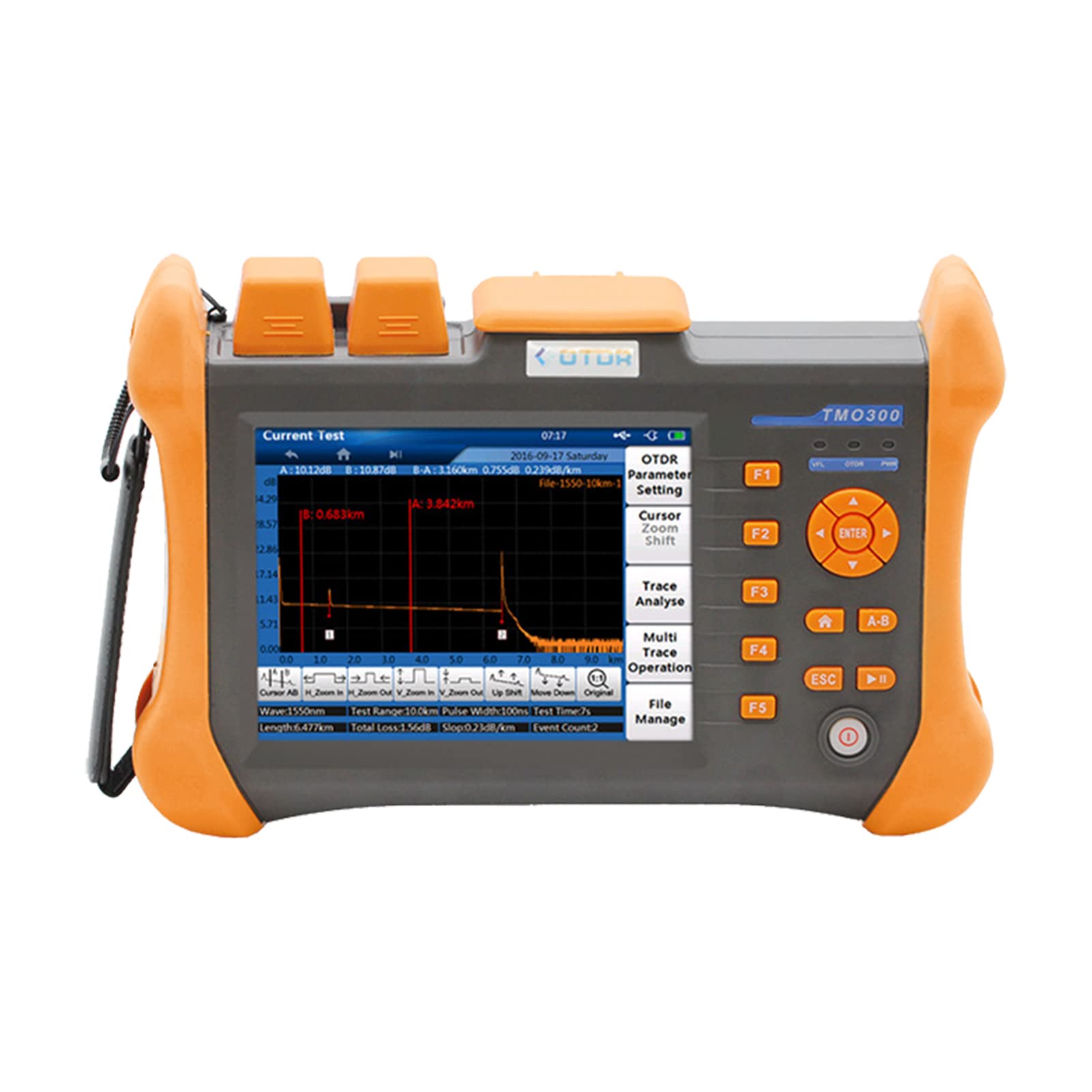 Buy Handheld OTDR 120km Touch Screen Optical Time Domain Reflectometer