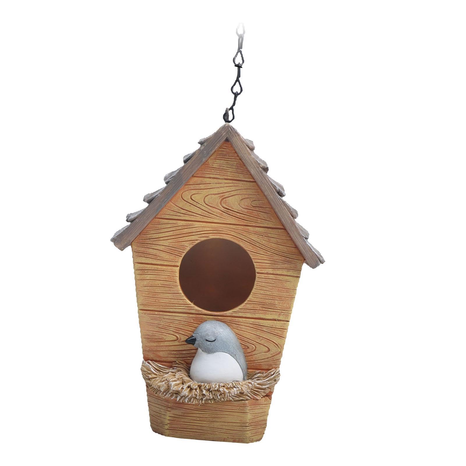 KTUXZCI Sculpture Bird House Hanging Ornament Trees Fences Enhancing Yard Decoration And Can Be Easily Hung On Tree Branches Or Hooks. Yard Lawn Porch Bird