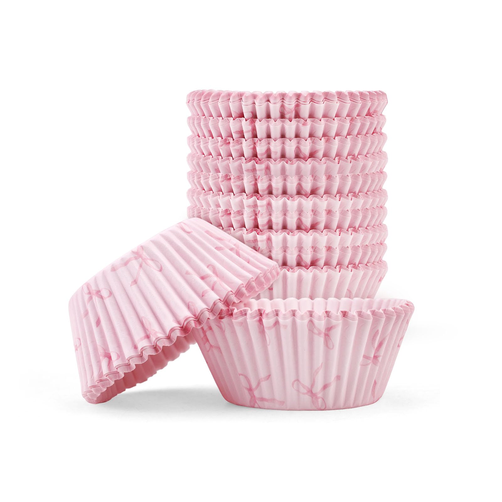 Caissettes à cupcakes nœud rose pour réussir la décoration de votre buffet d'anniversaire