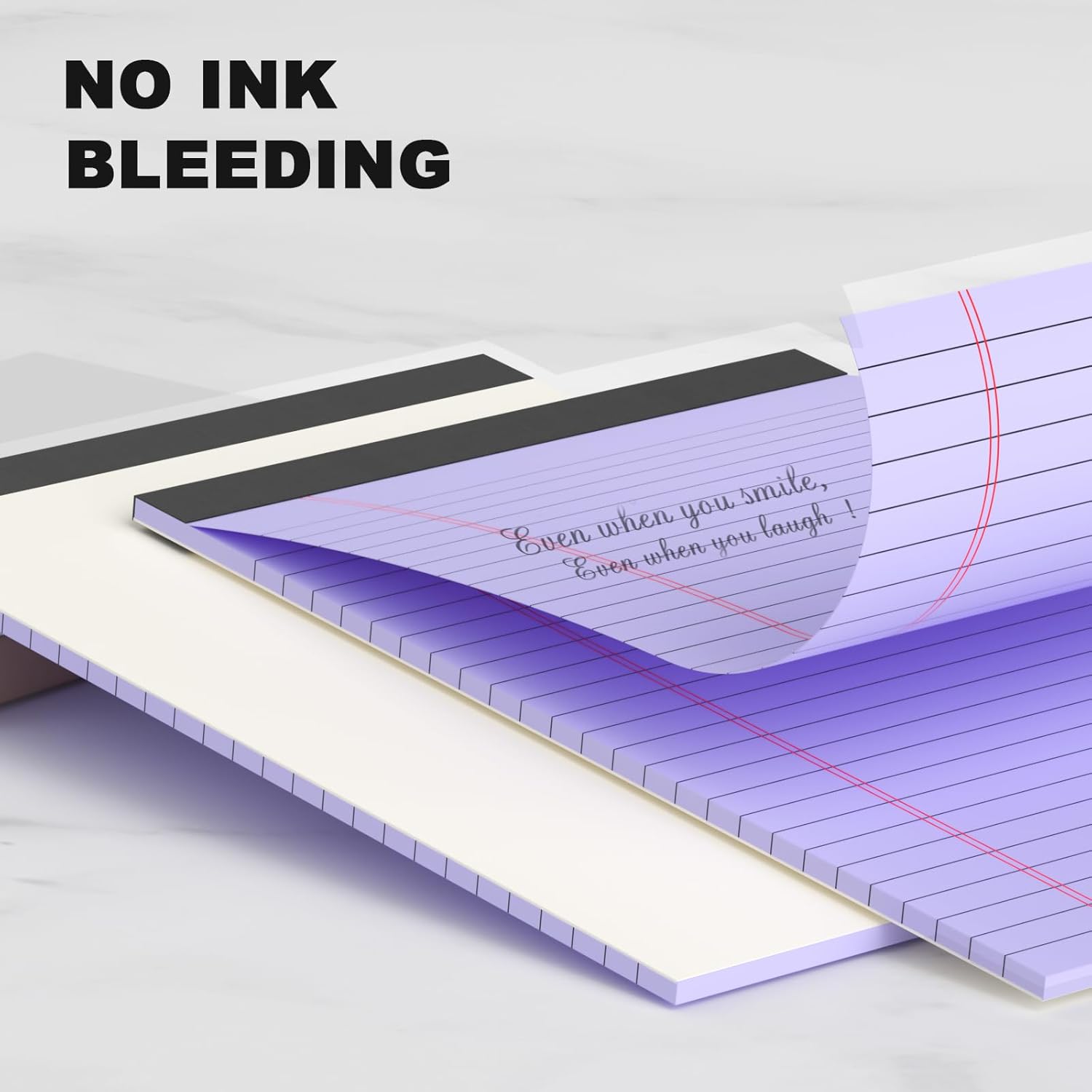 6pcs Small Note Pads 5x8 Notebook Colored Legal Pads Paper College Ruled Notepad Writing Pads 5 x 8 Perforated Narrow Ruled Pads of Paper (Multicolor) - Image 4