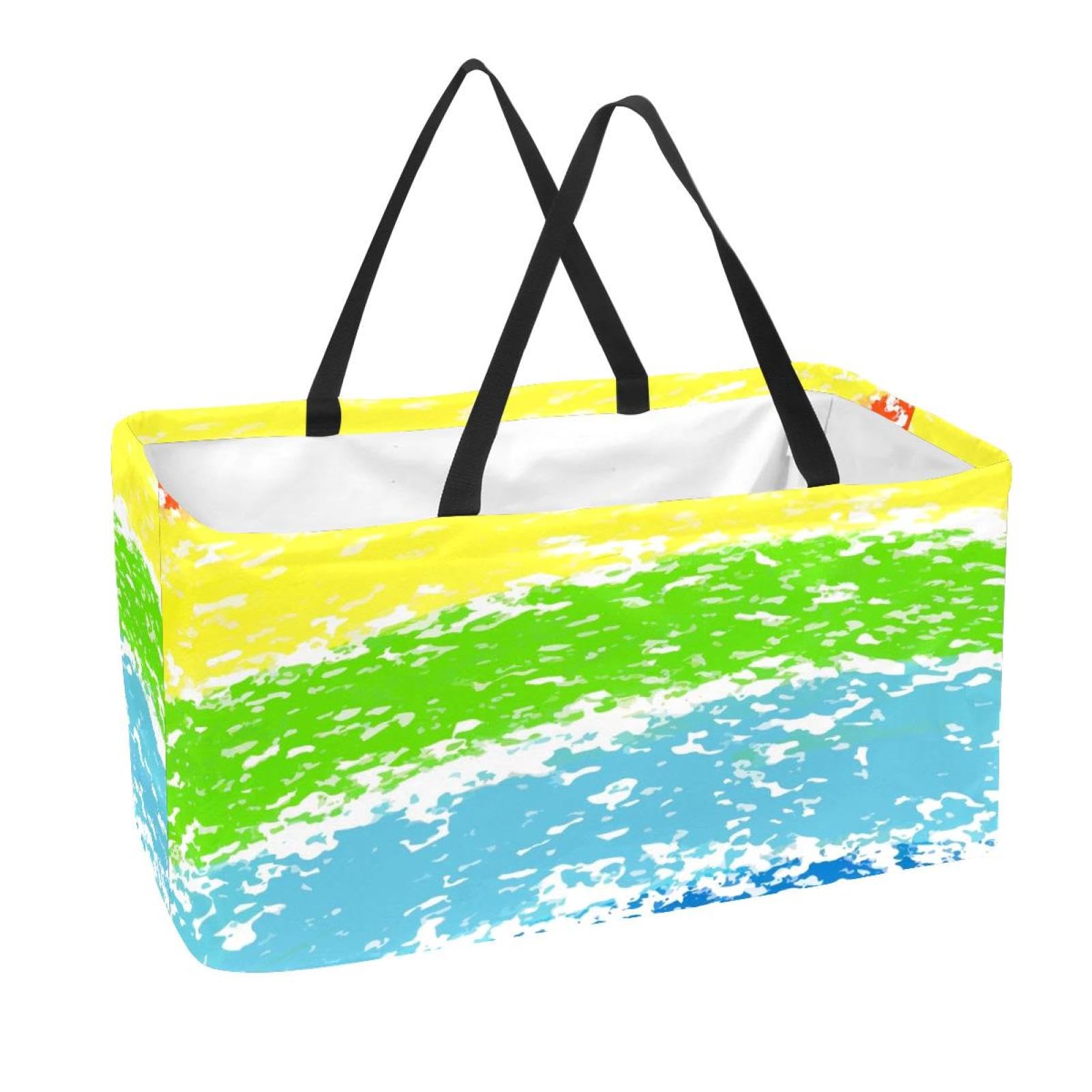 Panier de rangement arc-en-ciel pliable pour organiser vos placards