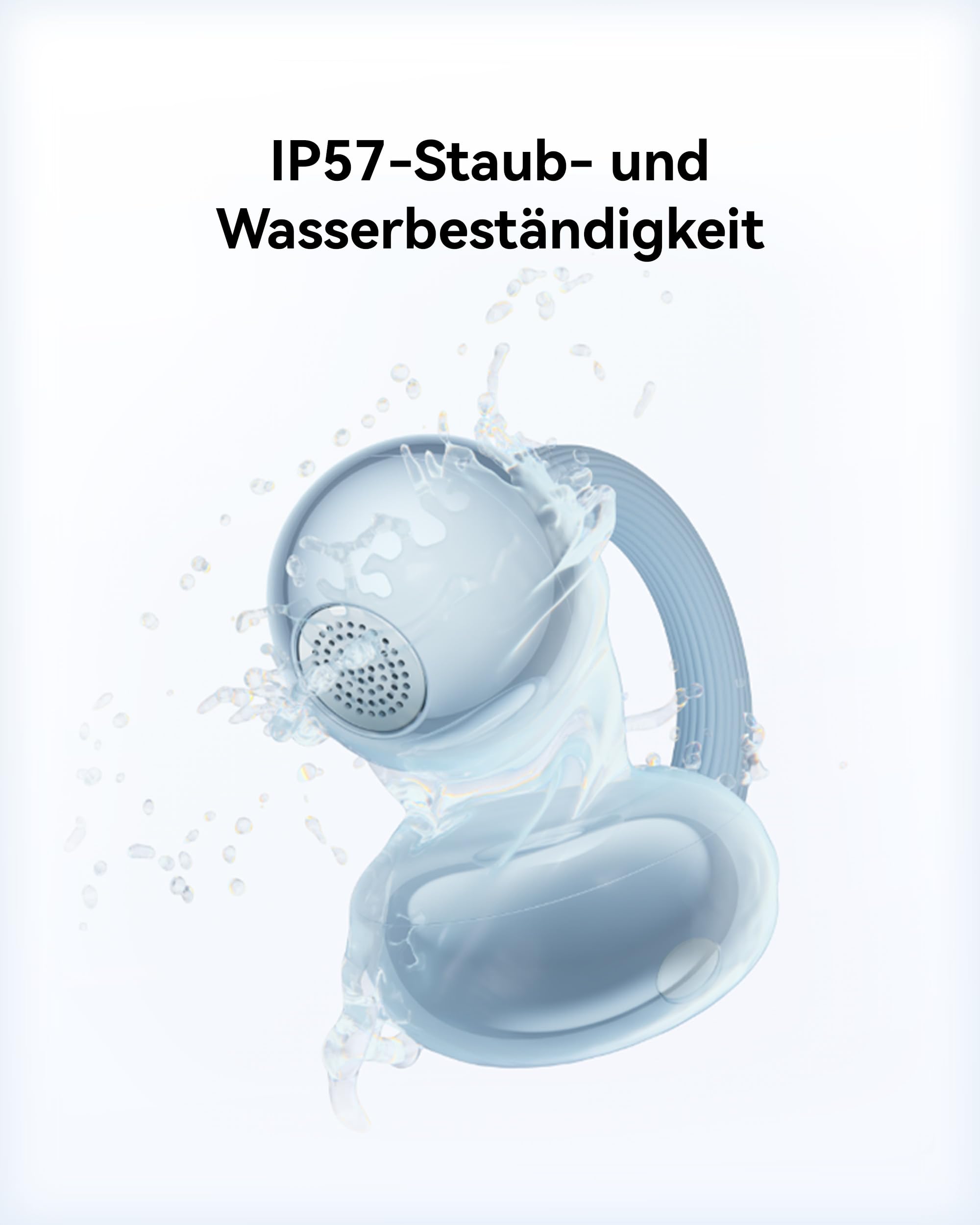 HUAWEI FreeClip 2, Kabellos Bluetooth Kopfhörer, Open-Ear-Kopfhörer, Besonders leicht für ganztägigen, 38 Stunden Akkulaufzeit, für iOS & Android, IP57, Schwarz