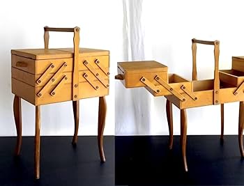 Amazon | フランスアンティーク裁縫箱脚付西洋家具洋裁