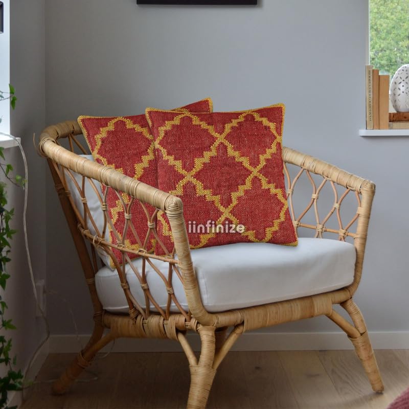 Housses de coussin en jute 45x45 cm pour raviver un canapé fatigué