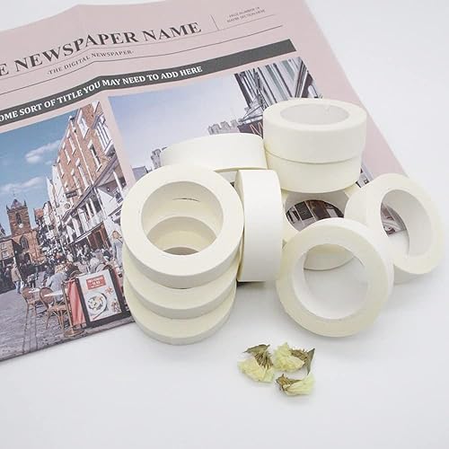 Miniatura 5 de Juego de 10 rollos de cinta adhesiva washi blanca y negra para decoración de álbumes de recortes, 0.591 in de ancho, suministros para