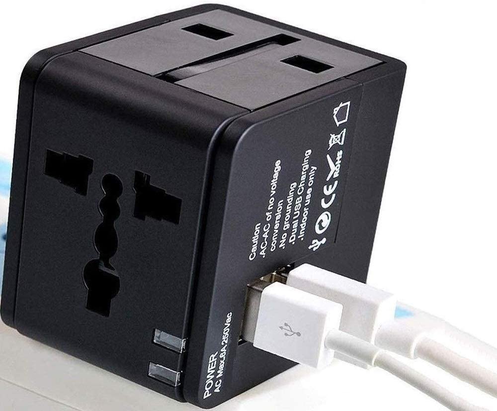 See full amazon price history chart for Famous Quality International Travel Adapter 2 Port/USB Worldwide AC Outlet Plugs for Europe, UK, US, AU, Asia Black, Fit for Over Countries Famous Quality International Travel Adapter 2 Port/USB Worldwide AC Outlet Plugs for Europe, UK, US, AU, Asia Black, Fit for Over Countries (B084SCRBL1) Amazon Price History, Amazon Price Tracker