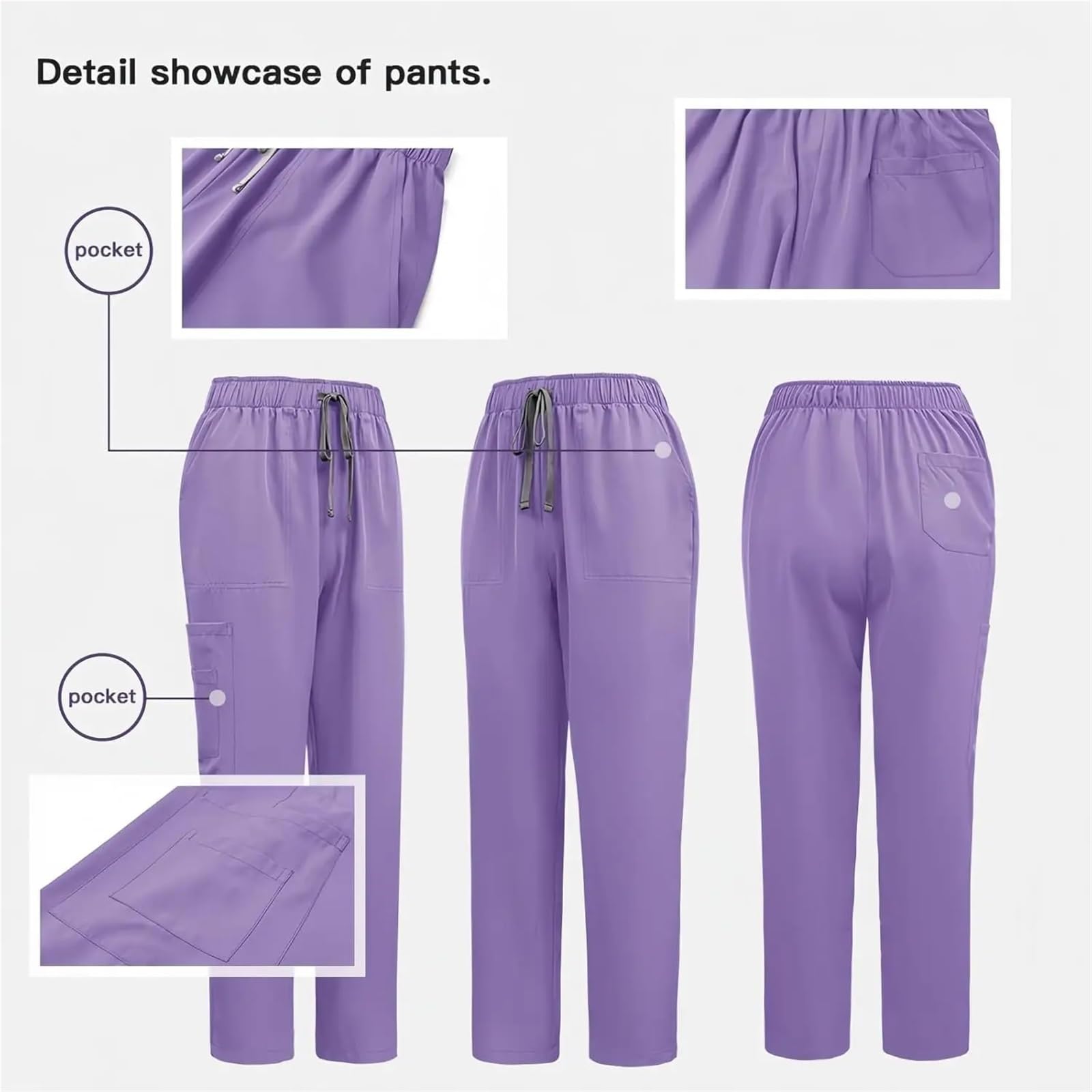 Uniformes Sanitarios Mujer Traje de Hombre y Mujer con Cuello levantado Cremallera, Ropa Lavado, Uniforme Enfermera, Mono, médico, salón Belleza, SPA | Royal Blue,S(55-65kg)