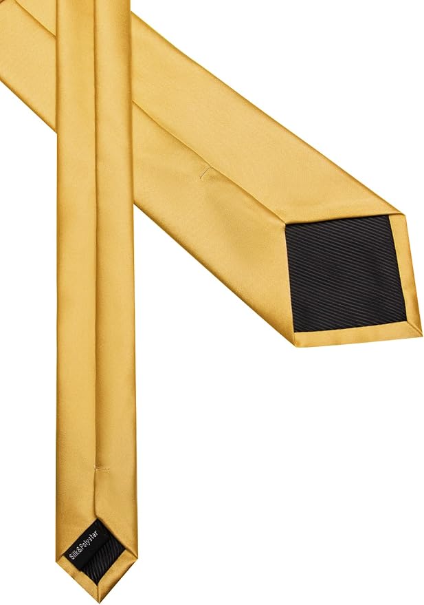 Set de Corbata de Seda Satinada y Pañuelo 5 Piezas para Hombre miniatura 4