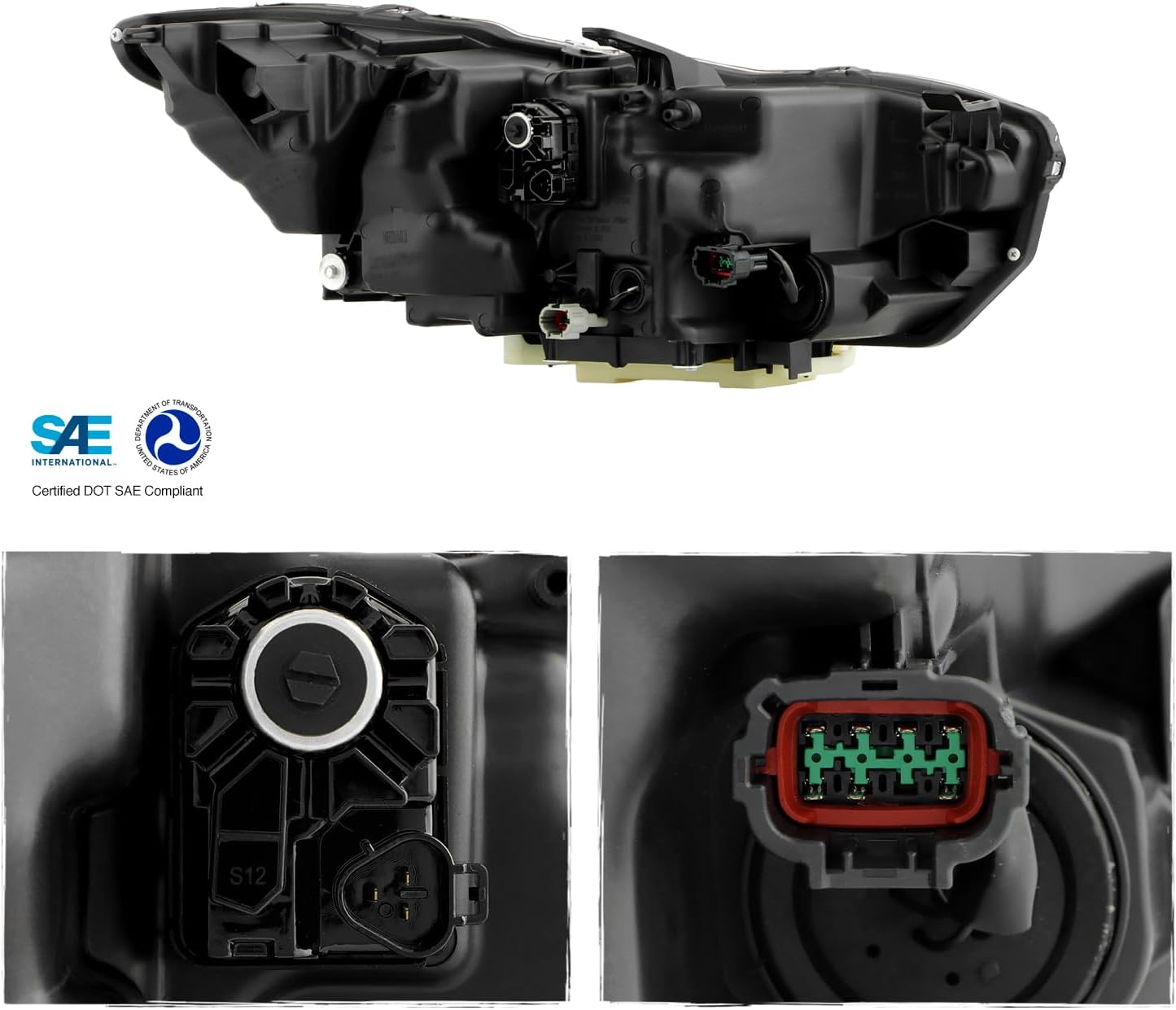 AKKON - Fits 2017-2022 Infiniti Q60 Projector Headlight Driver Left Side w/AFS with Adaptive+LED DRL Running Turn Signal