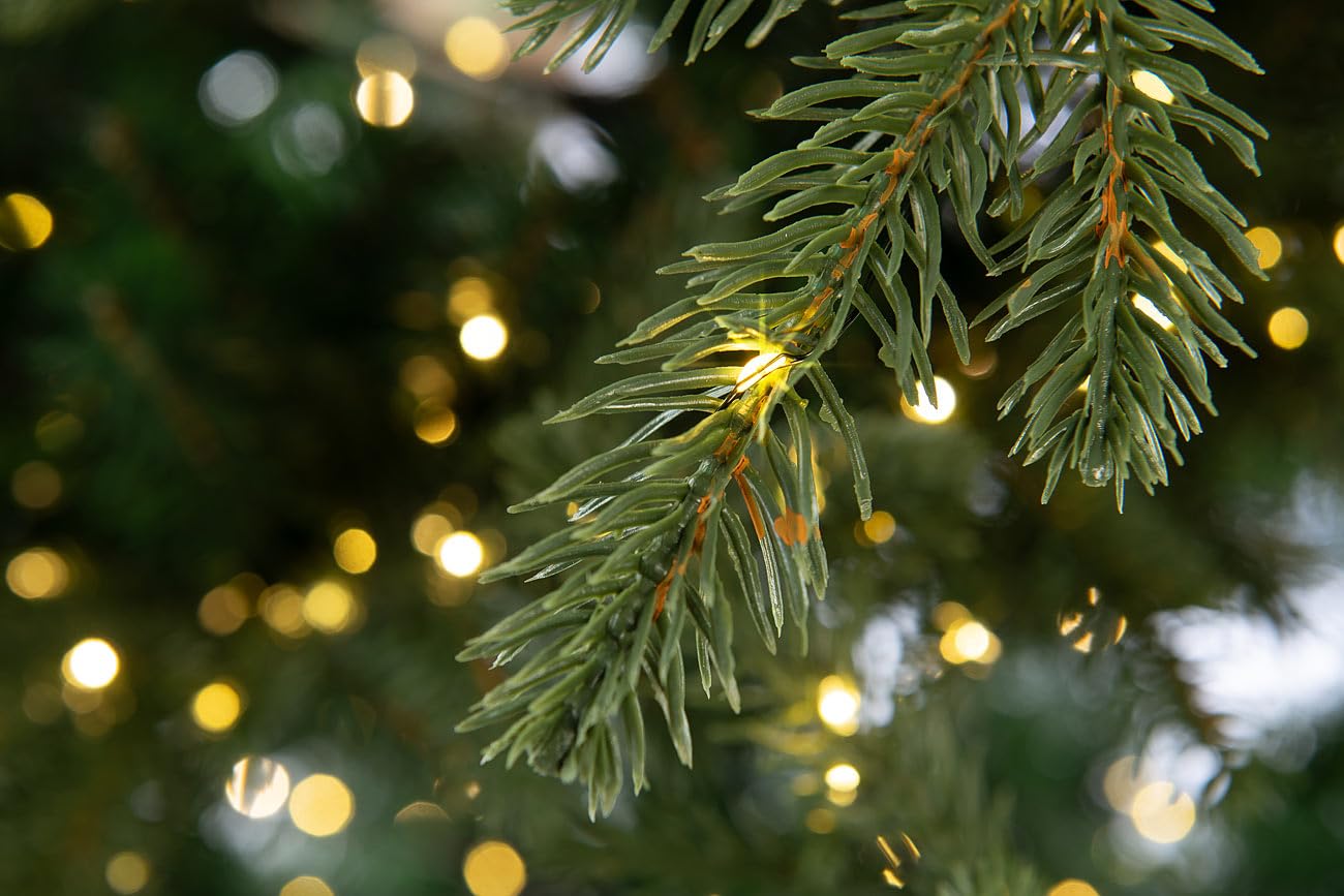 infactory LED Weihnachtsbaum innen: Künstlicher Premium-Weihnachtsbaum mit 3000 LEDs, 8 Leuchtmodi, 210 cm (Beleuchtung, beleuchtet, Kinder)