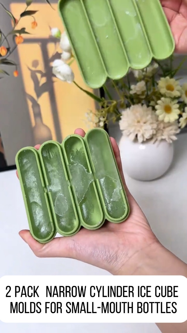 Moldes de hielo cilíndricos pequeños pack x2 en silicona miniatura 7