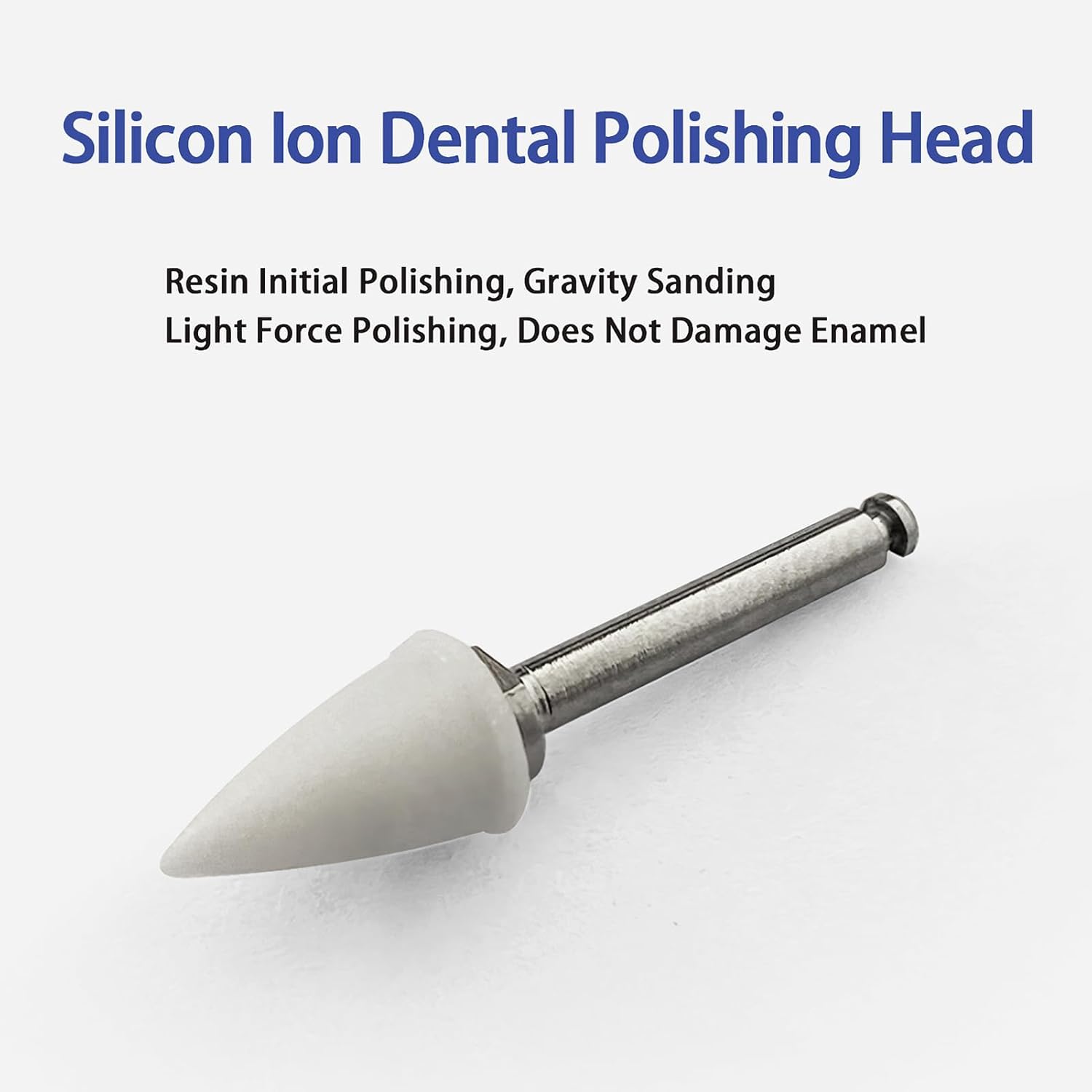 Dental Composite Polishing Kit, 25pcs Dental Silicon Ions Polishing Head + 1pcs Metal Mandrel for Composites Resin and Enamel Finishing (Polishing Kit)