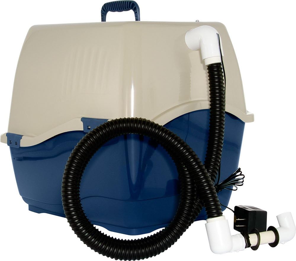 Whisker Vent Odorless Litter Box Through Wall Venting System, 12-Feet Vent Hose