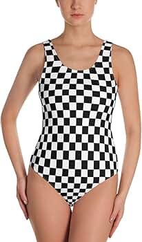 Amazon.com : STARCOVE Checkered Flag One Piece Swimsuit
