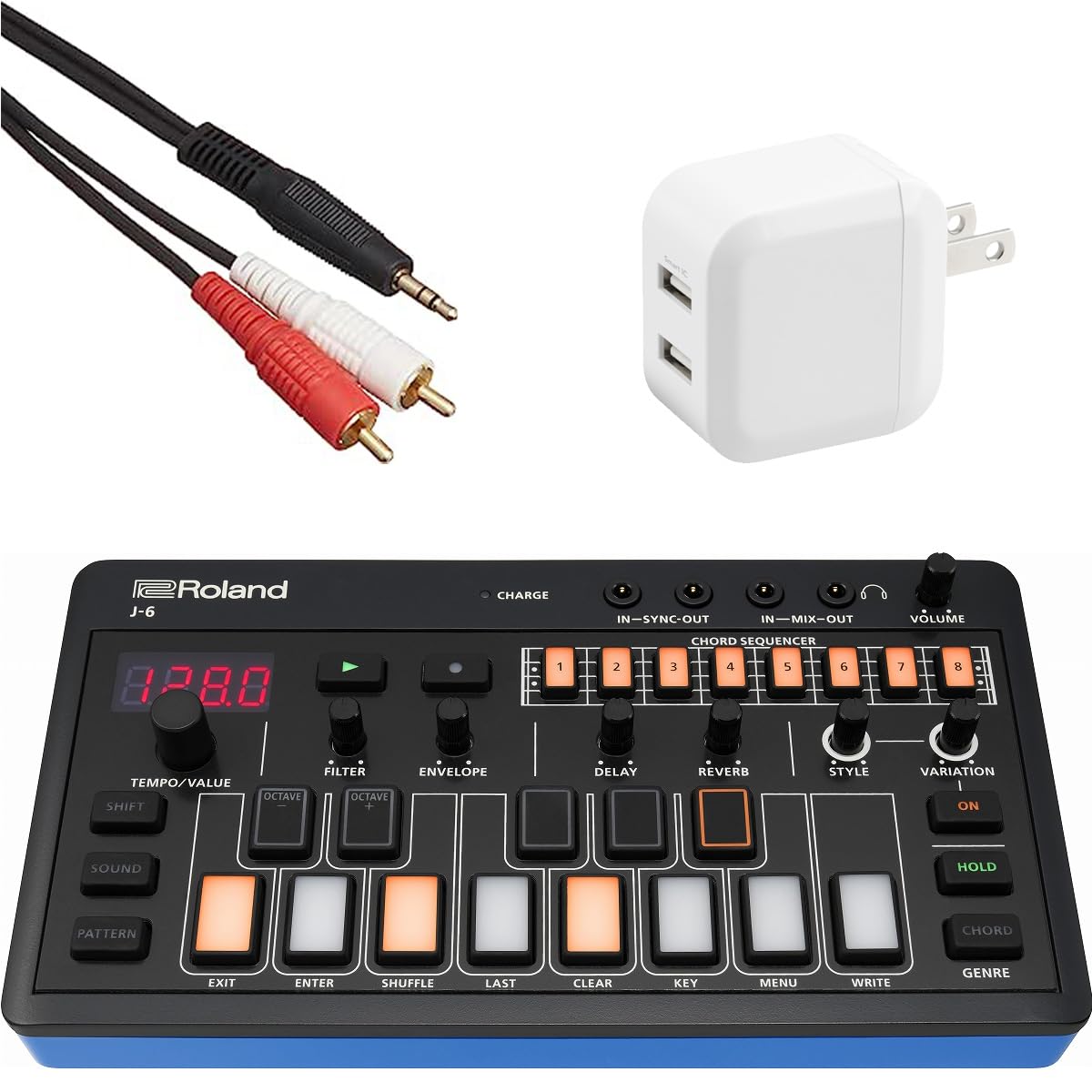 【動作品】Roland AIRA Compact J-6 コード シンセサイザー Roland AIRA シンセサイザー J-6【福山楽器センター】