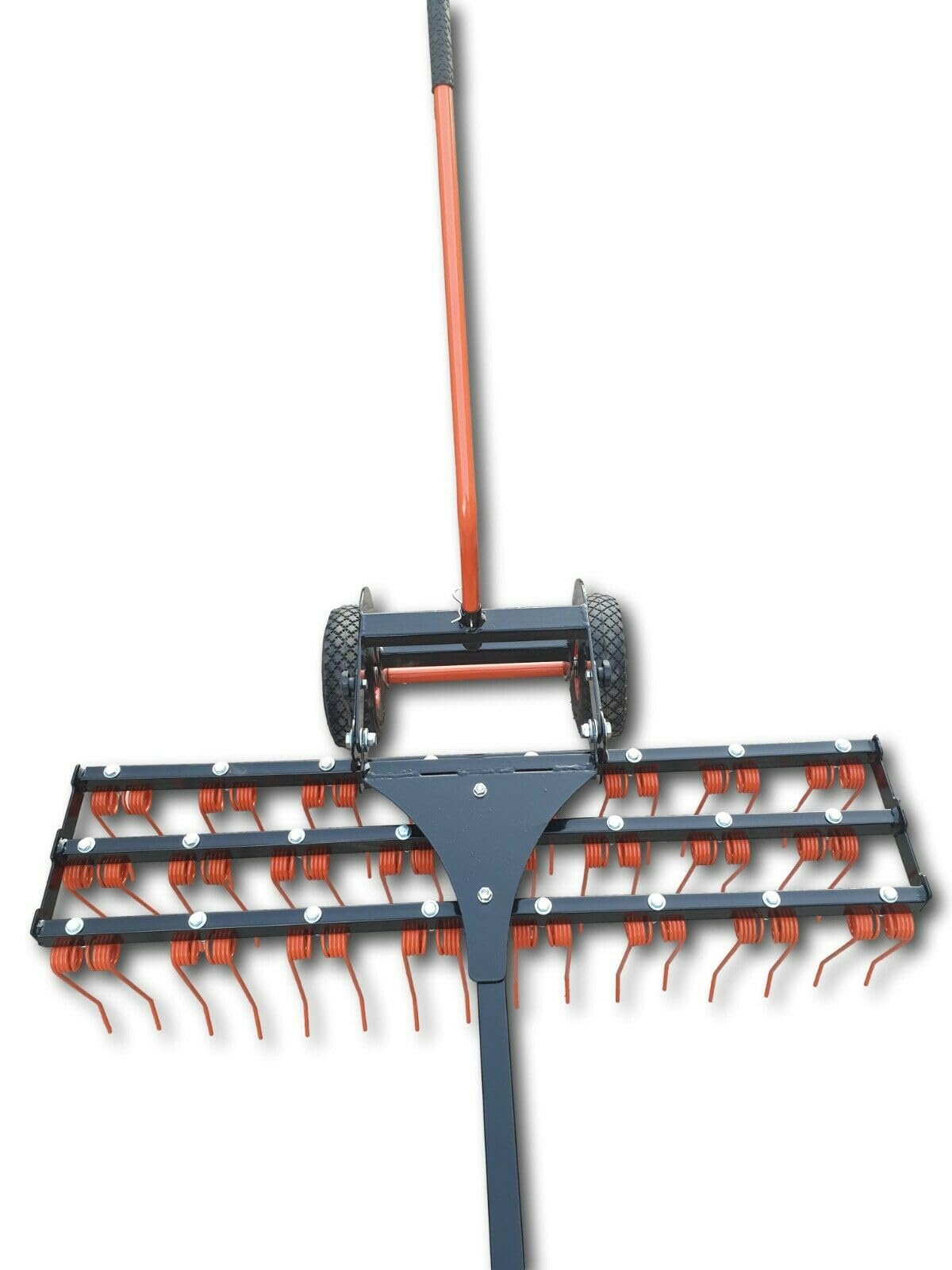 Vertikutierer Rasenstriegel Entmooser Rasenlüfter 120cm PROFI 58 Federzinken