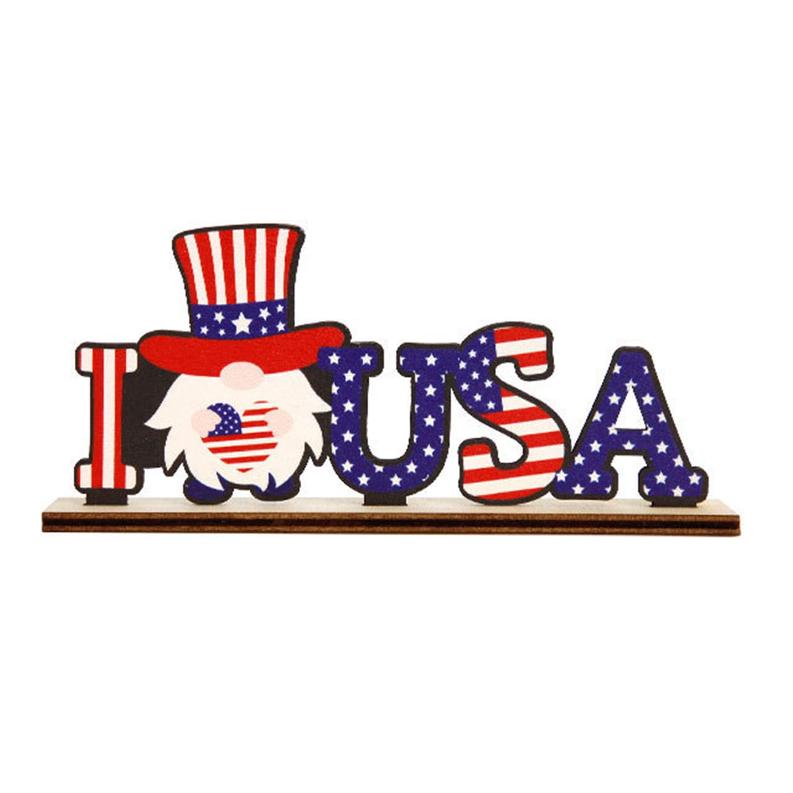 Tsophreniq 4th of Julys Decorations Patriotic Centerpieces Wooden Memorials Day Independences Centerpieces Independences