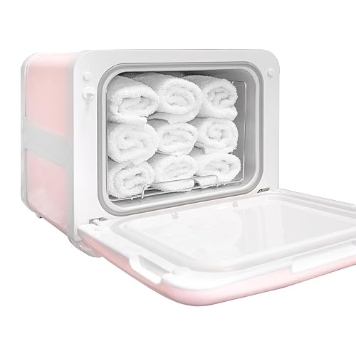 Miniatura 6 de Calentador de toallas, calentador de toallas de tamaño compacto de 8 L, color rosa, calentador de toallas calientes 2 en 1, equipo eléctrico,