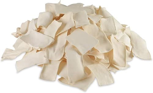 Miniatura 8 de Cowdog Chews Chips de cuero crudo natural  Golosinas prémium de larga duración para perros con pieles de res de corte grueso (5 libras)