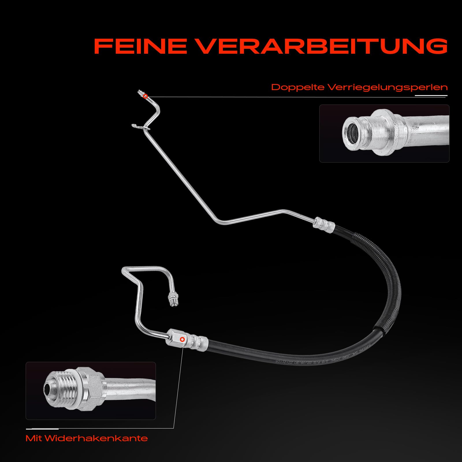 Frankberg 1x Servolenkung Schlauch für Linkslenker Benzin/Diesel - Kompatibel mit Mondeo III B5Y, B4Y, BWY - Replace# 1S7C3A719BK