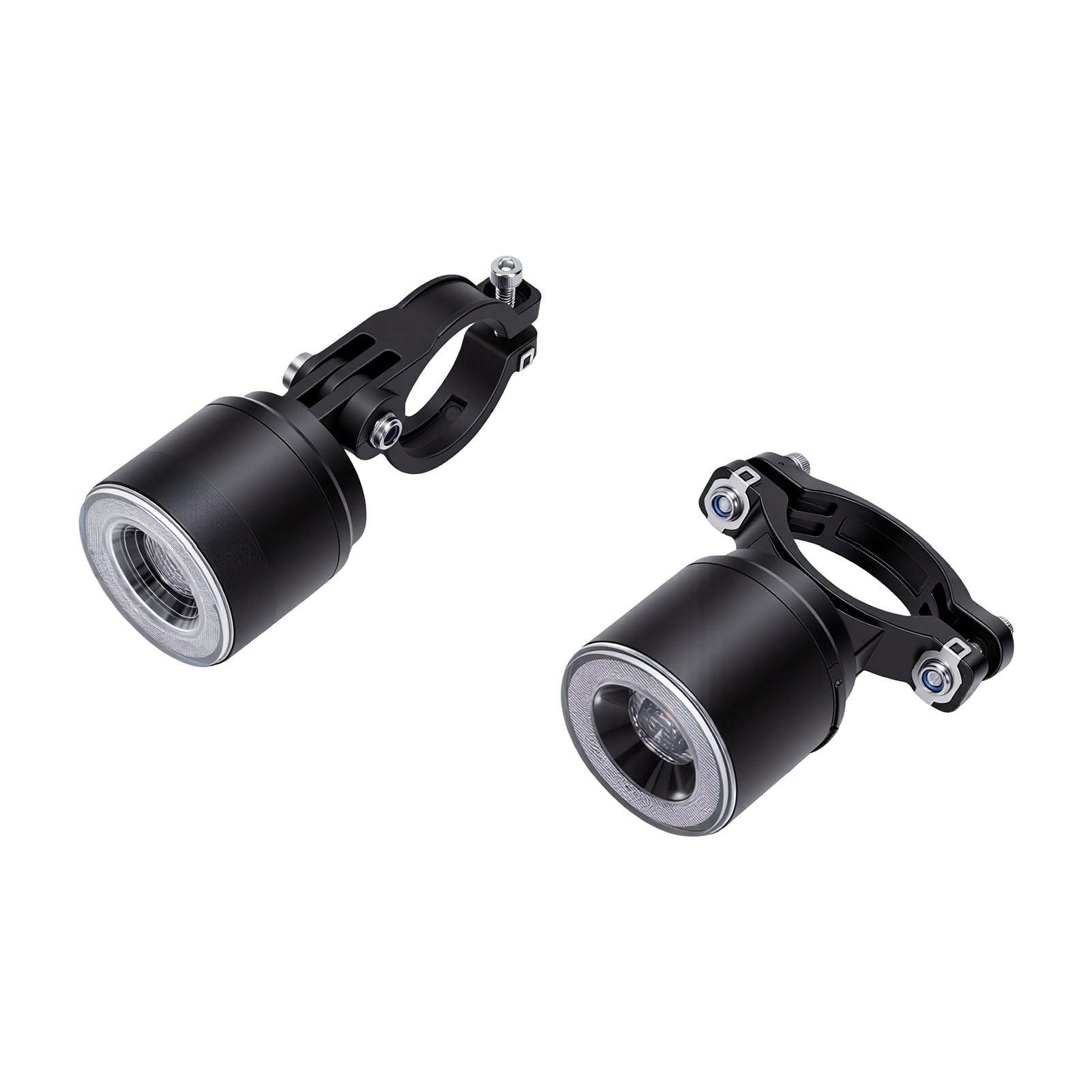 POENVFPO Set Luci per Bici, Ricaricabili Tramite USB 160LM IP66 Impermeabili con Indicatori di Direzione con Rilevamento dei Freni per la Guida Notturna