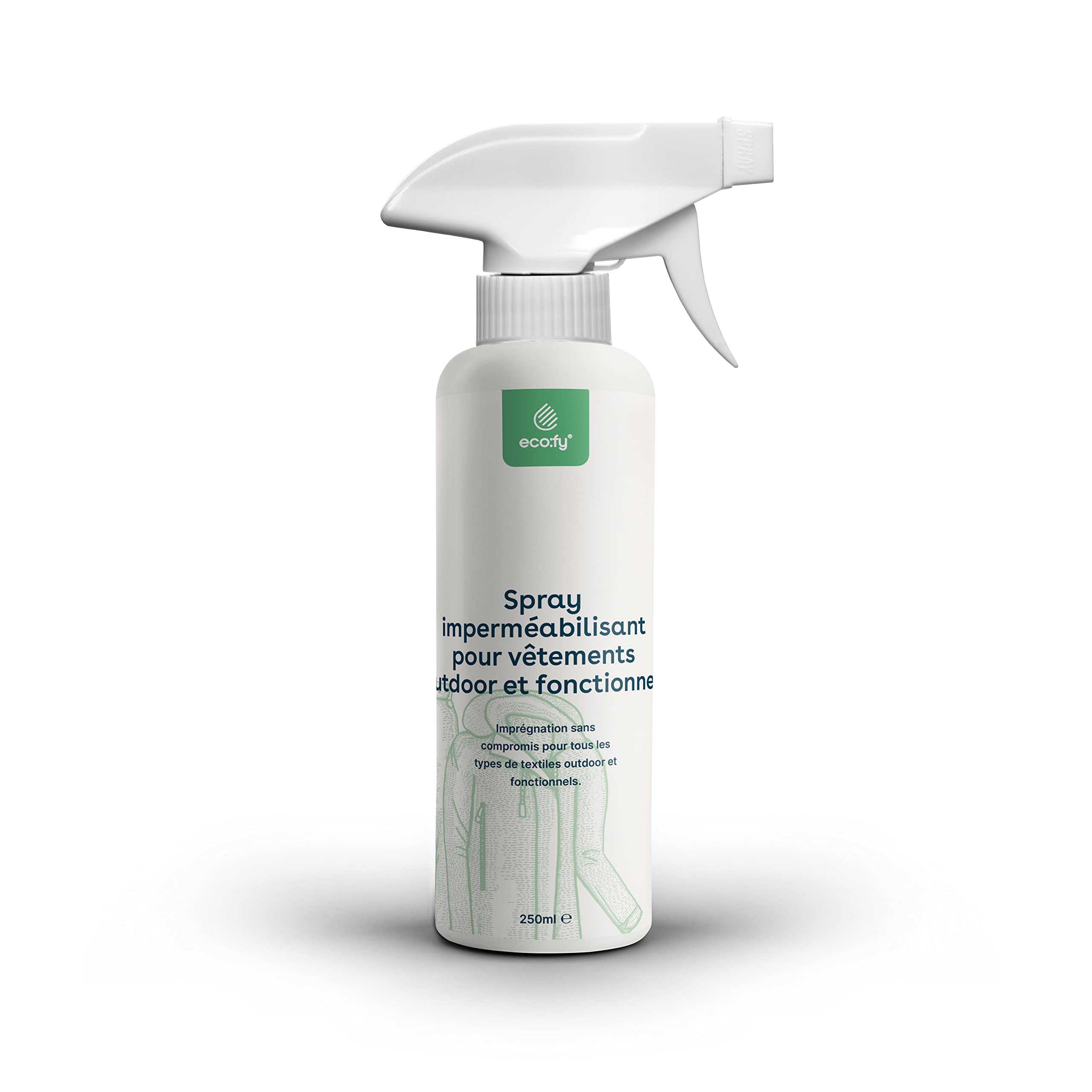 Spray d'imprégnation pour Textiles Imprégnation Protection Contre Les intempéries sans PFC Scellement Contre l'humidité et la saleté Goretex Sympatex