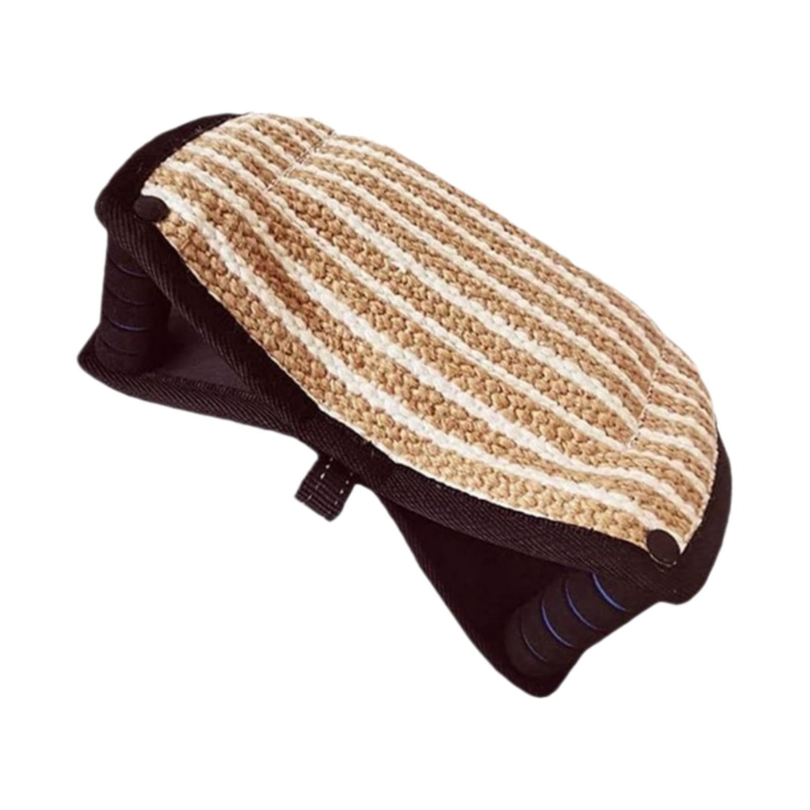 Almohada de para Perros para Entrenamiento Interactivo Almohadilla de Jute con Doble Asa Juguete Masticable Educativo Herramienta de Adiestram