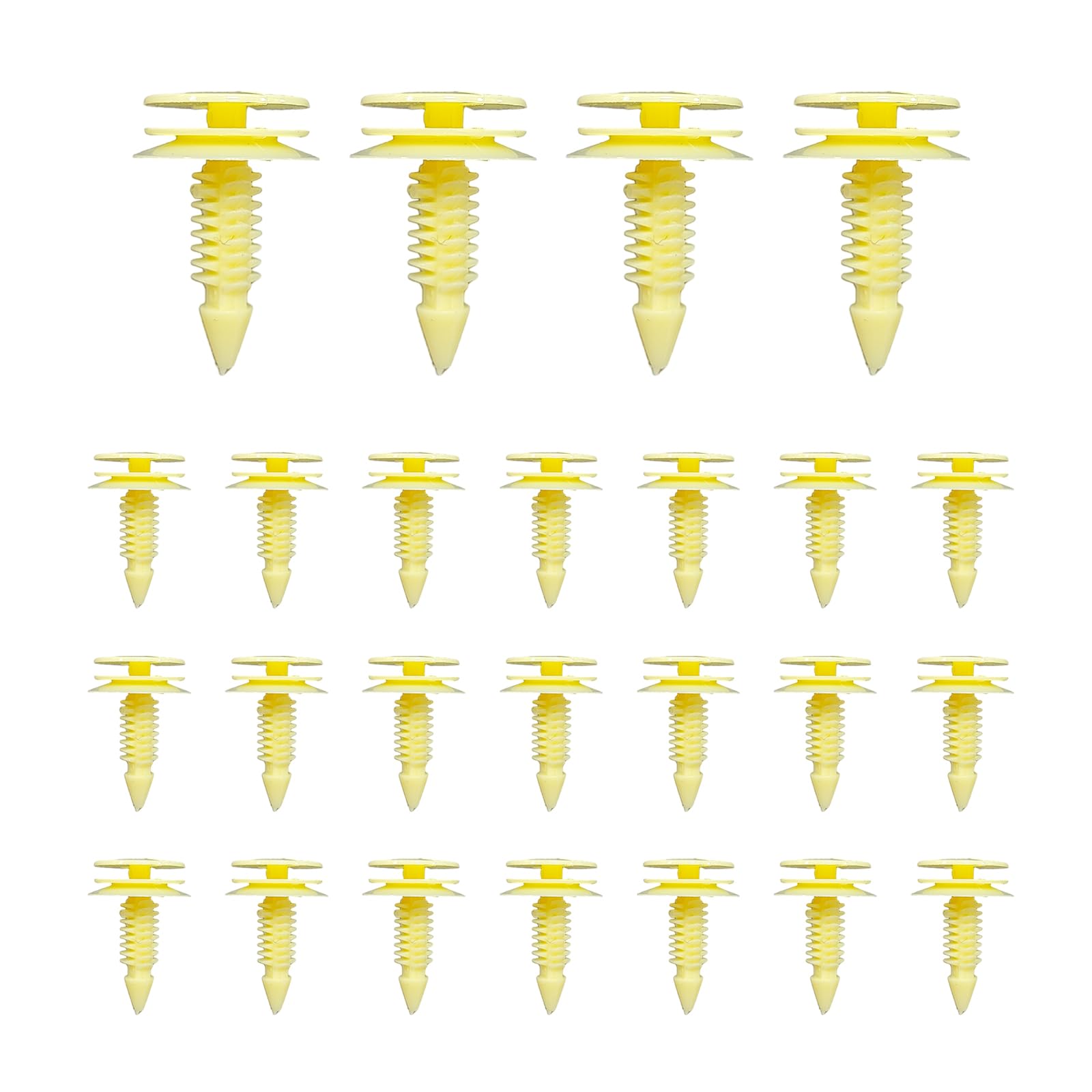 25 PCS Front Door Trim Panel Retainers Clips, OEM Number 10153057, Automotive Body Part Fastener Clips Replacement for 8mm Hole, Compatible with Bravada Cavalier and More