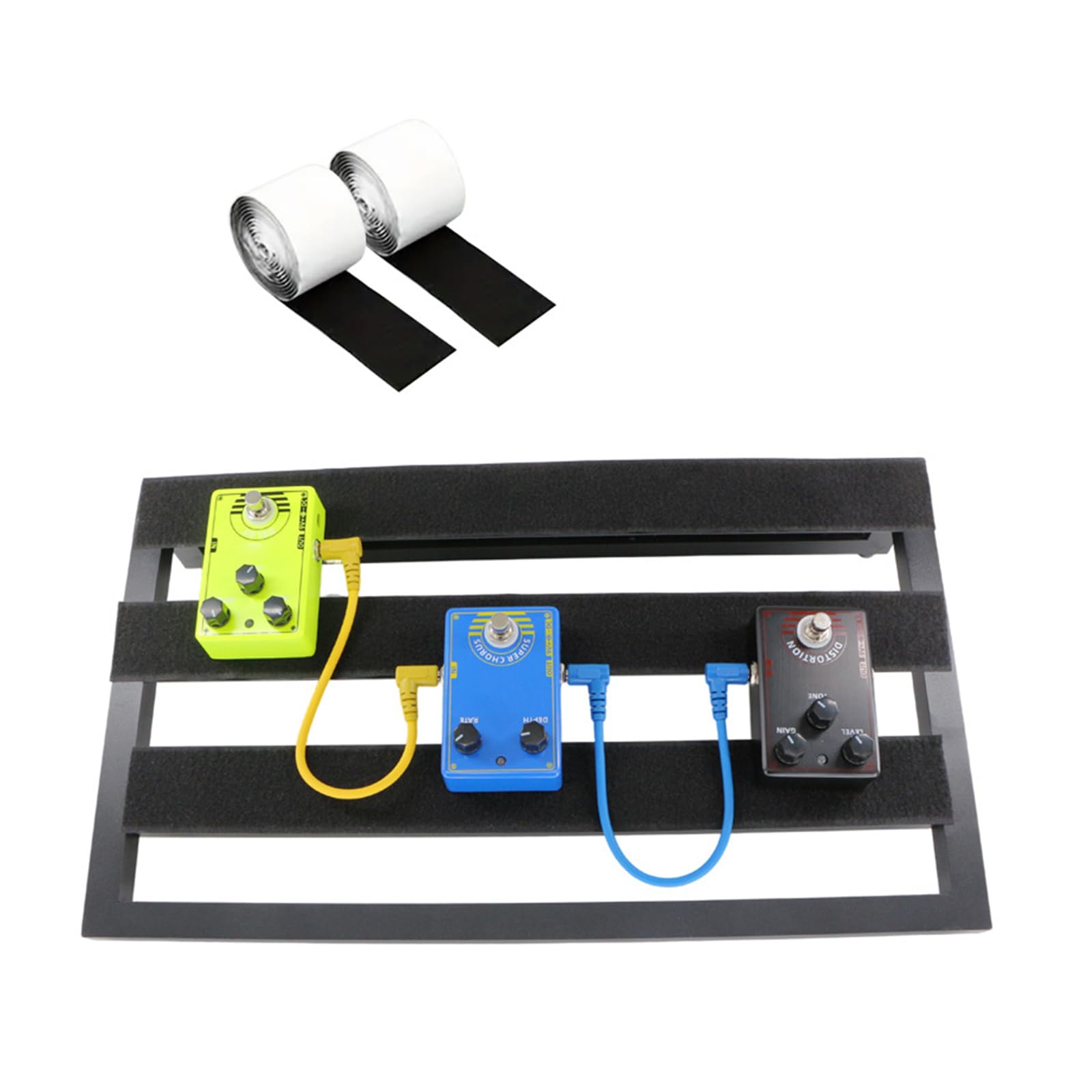 Tabla de pedal de efectos de guitarra, tablero de pedal antideslizante, peso ligero, accesorio de efecto bajo, accesorios de guitarra, pista de efecto antideslizante