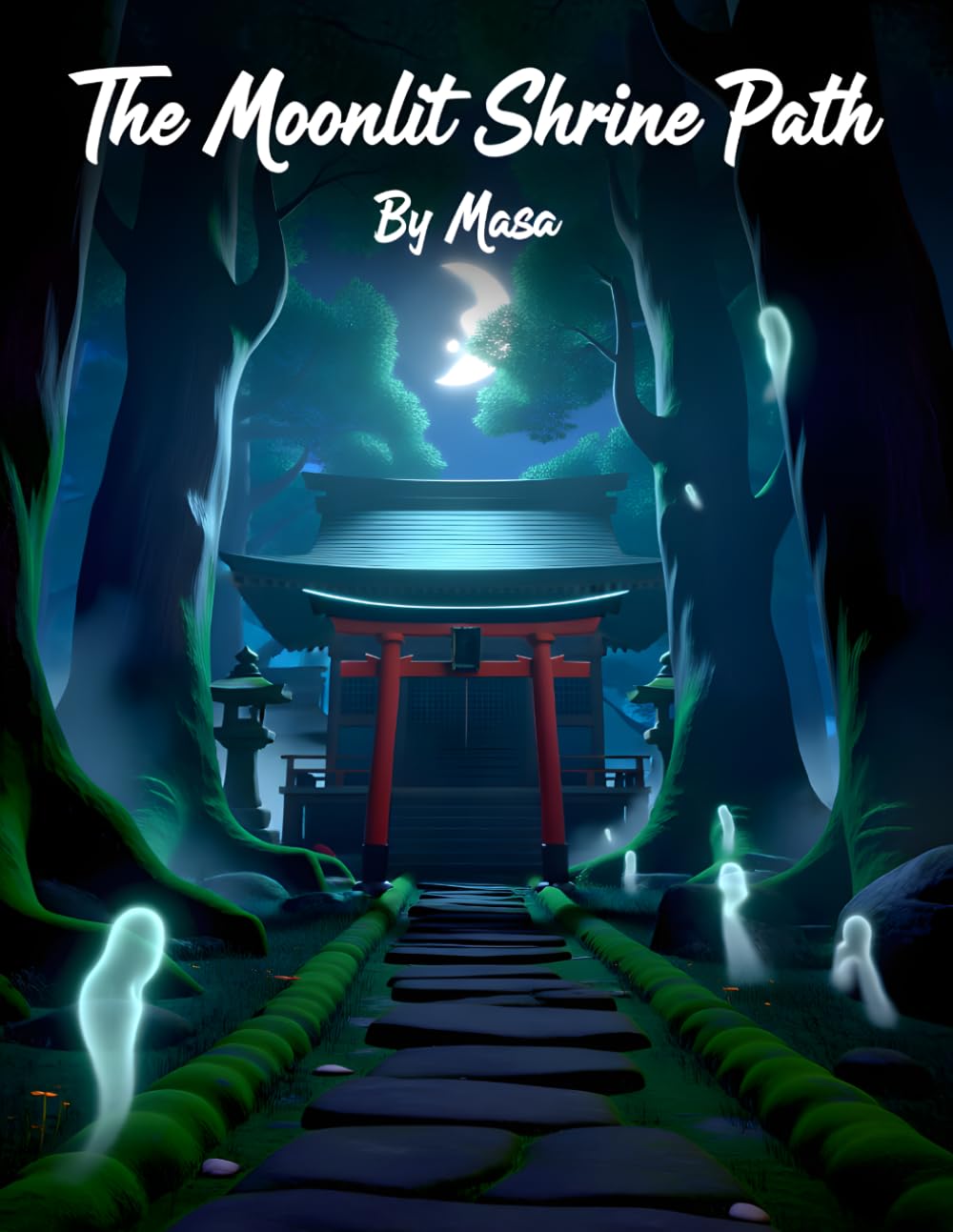 The Moonlit Shrine Path: A Magical Japanese Tale of Moonlight, Spirits, and Hidden Paths