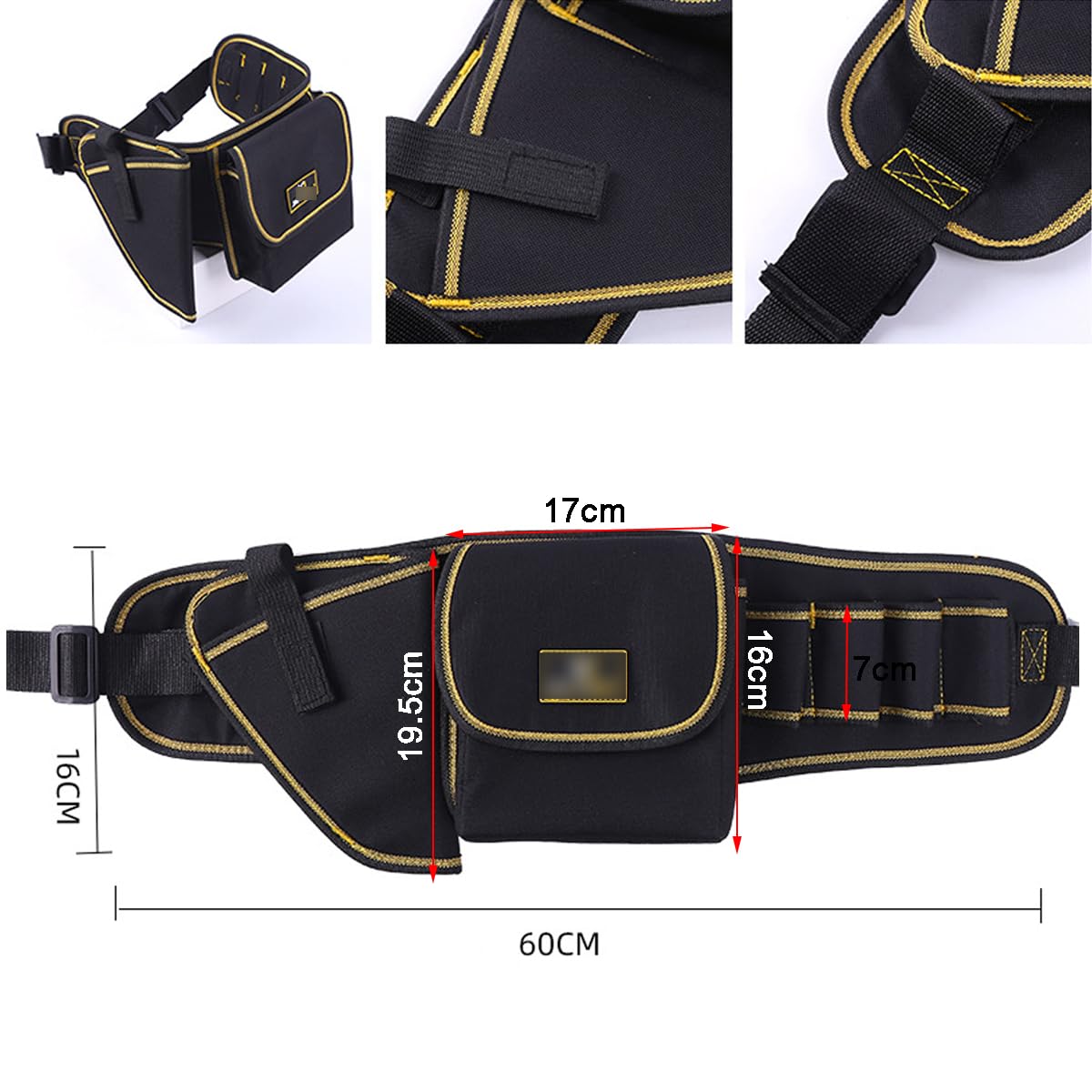 Werkzeuggürtel Herren Oxford - Verstellbar Mit Schulterträger