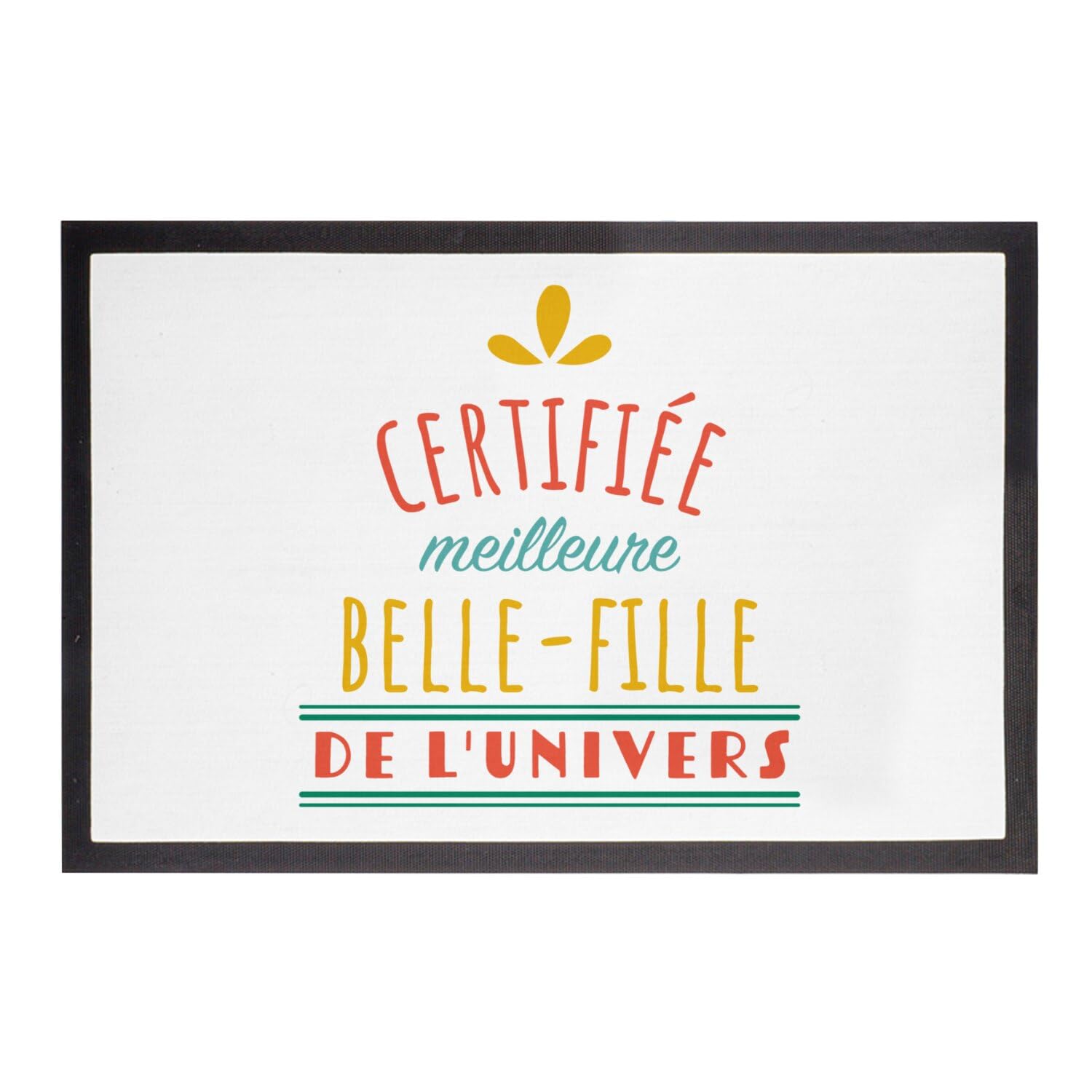 Paillasson Blanc 60x40cm tapis entrée original message humour famille