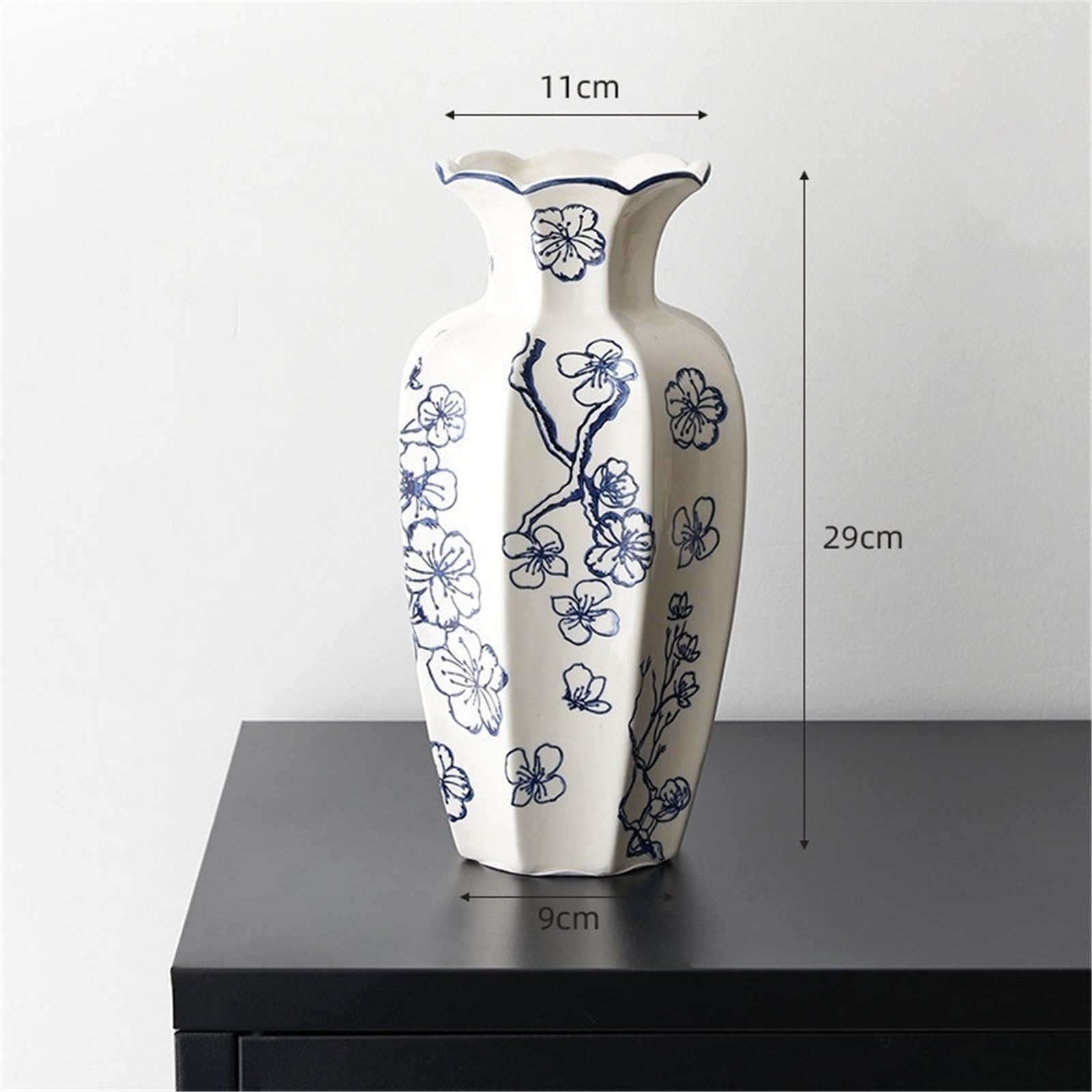 Jarrón para Mesa Jarrón de cerámica decoración salón arreglo Floral
