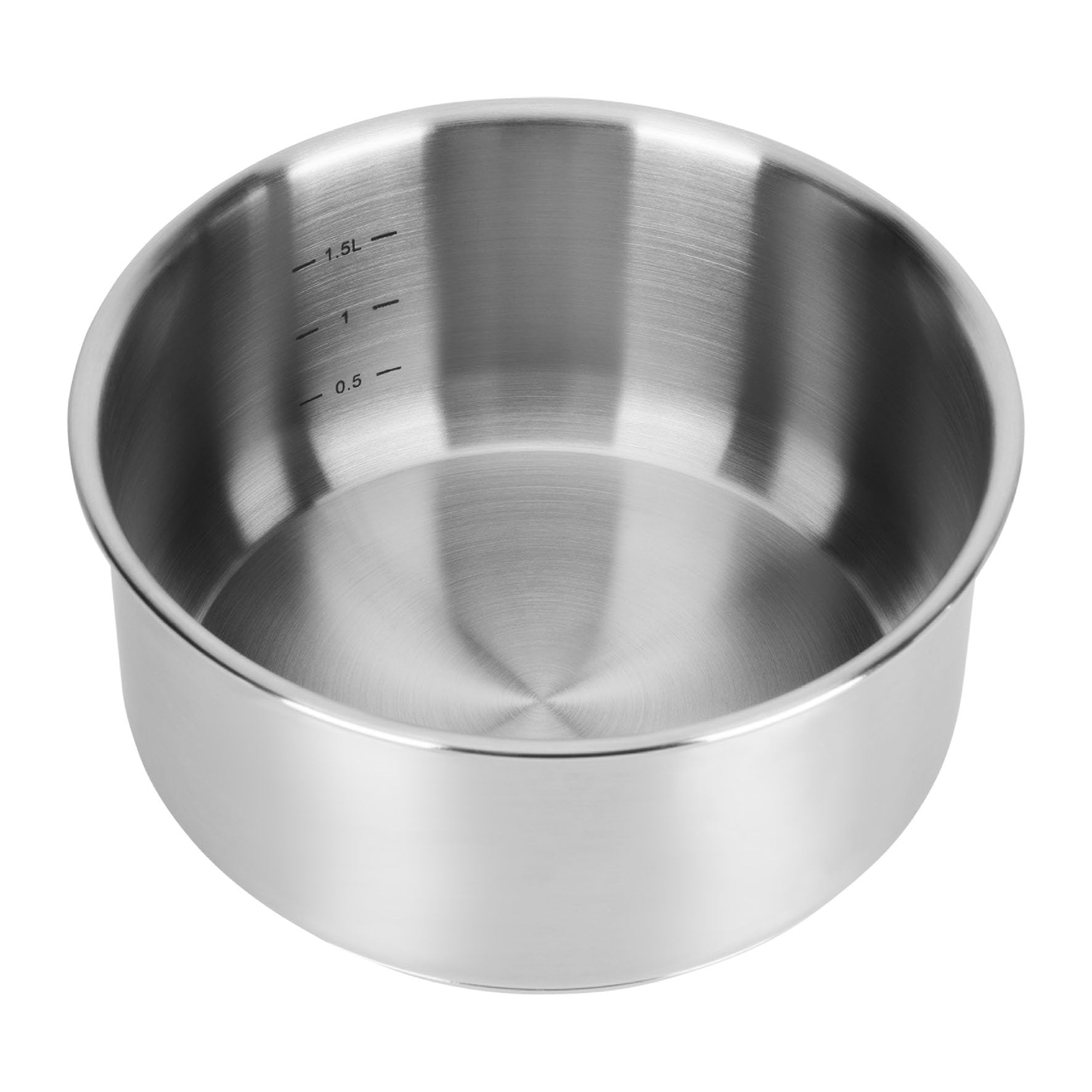 Sitram 716744 - Batteria da cucina in acciaio inox, 5 pezzi: 1 manico rimovibile, 1 casseruola Ø18 cm, 1 padella Ø28 cm, 1 padella Ø24 cm, 1 coperchio in vetro, rivestimento antiaderente in ceramica
