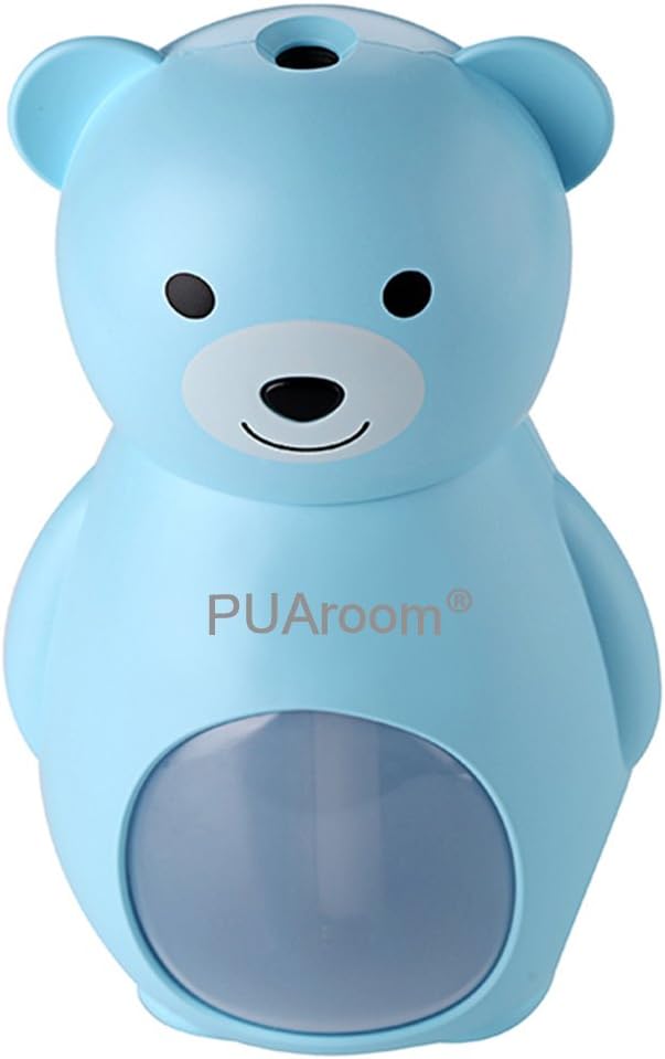 PUAroom Ultrasonic Cool Mist Humidifier - Superior Humidifying Unit with Whisper-Quiet Operation to Keep your skin moist for Home or Office (Blue)