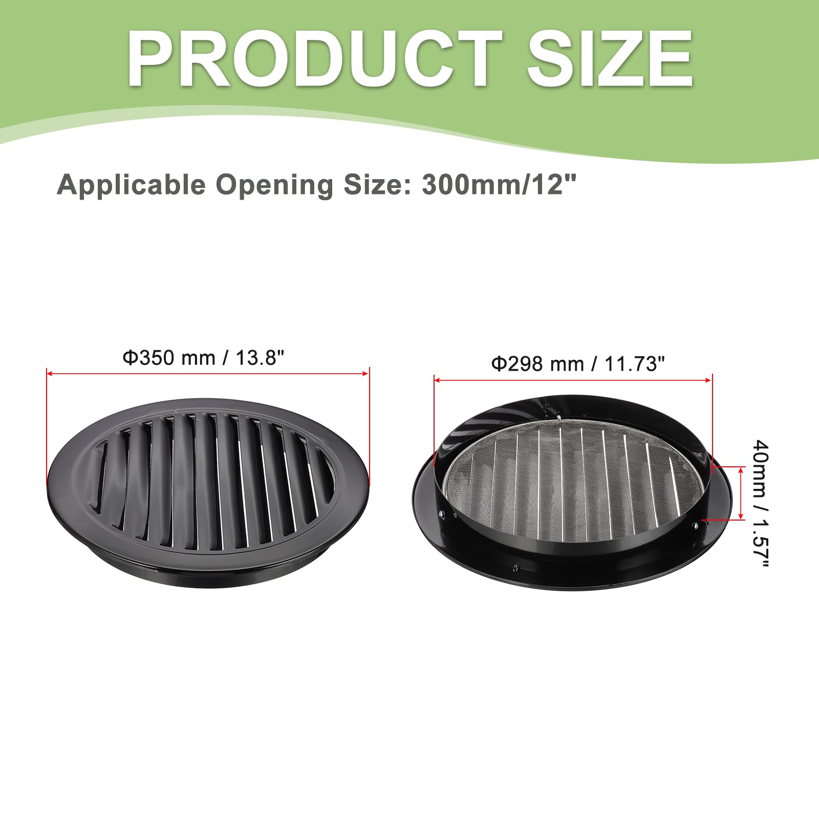 PATIKIL 12 Inch Round Soffit Vent - Image 2