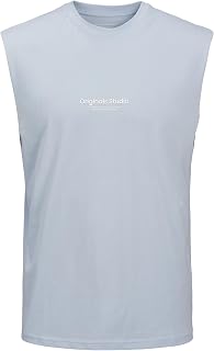 JACK & JONES Male Printed Tank Top 128 Skyway