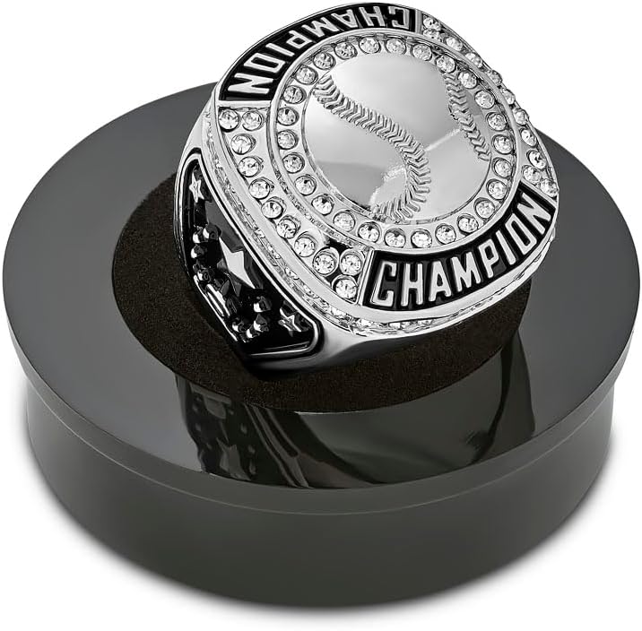 1 to 12 Packs of Baseball Champion Trophy Rings - S