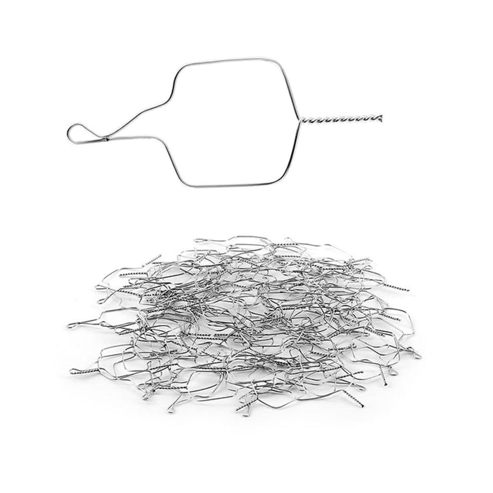 LA MIERE 100 Pcs 0.010 Orthodontic Stainless Steel Kobayashi Ligature Ties Wire SS Ligature Ties Wire Short