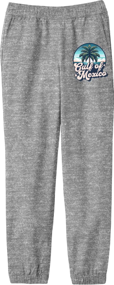 Bioworld Gulf of Mexico Palm Tree Youth Jogger Pants