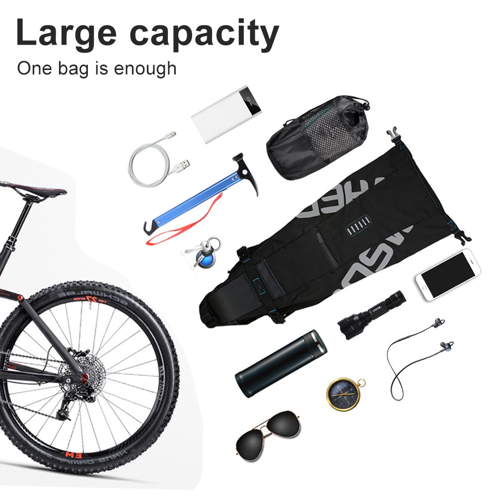 Borsa Sottosella Per Bici - Impermeabile, 15x7,5x10,5 Cm, Per MTB E Strada - Foto 5