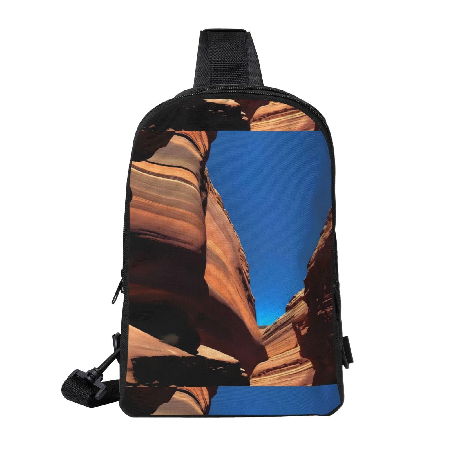 Colorado Landscape Adjustable Strap Large Capacity Double Layer Crossbody Chest Bag 7.7x2.4x11.8in For Camping Travel Daily Leisure Activities
