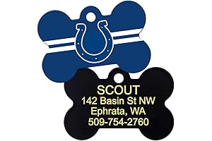 Personalized Brass Indianapolis Colts Dog Tag