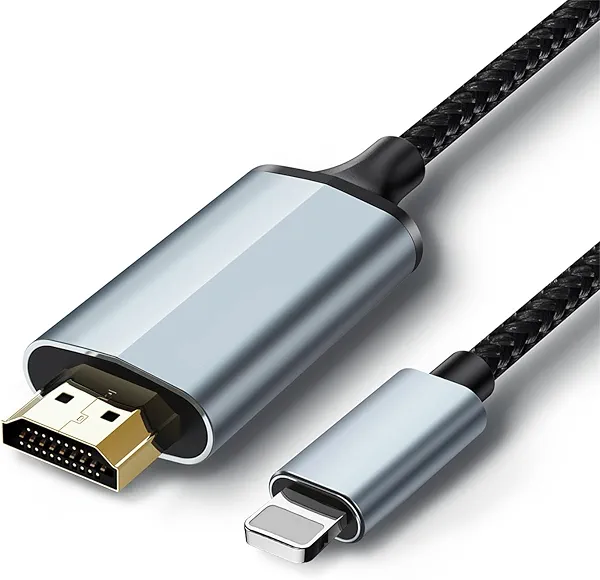 lulaven Lightning to HDMI Adapter • 1080P HD • HDMI Cable for iPhone to TV • Compatible with iPhone14, 13, 12 & YouTube to TV Output • 6.6FT (Does Not Support iPhone 15/16 or Streaming Netflix)