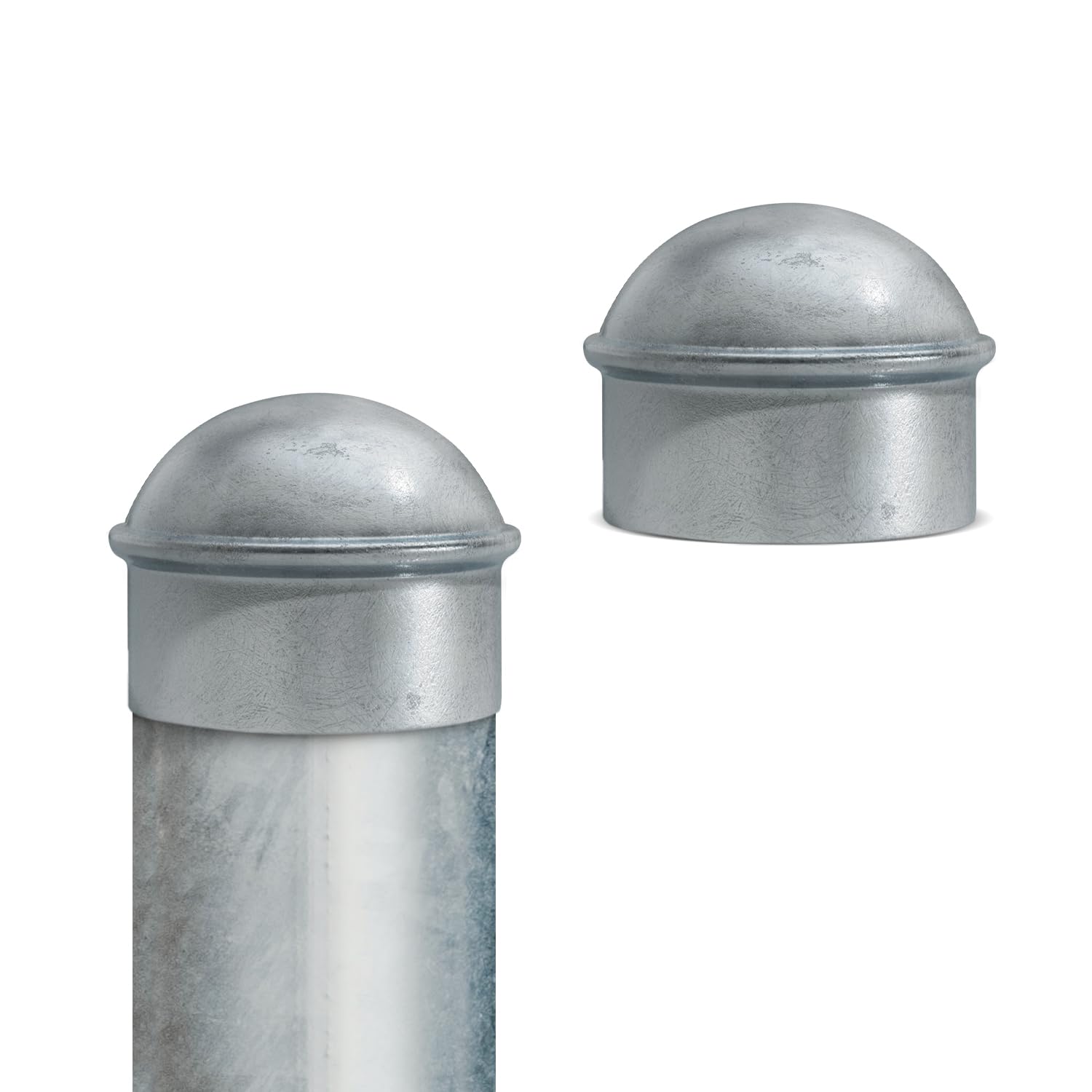 1-3/8" Chain Link Fence Post Cap, VIVIDA Post Cap for Chain Link Fence, Galvanized Steel, for 1-3/8" OD Post/Pipe, 2 PCS-picture-24