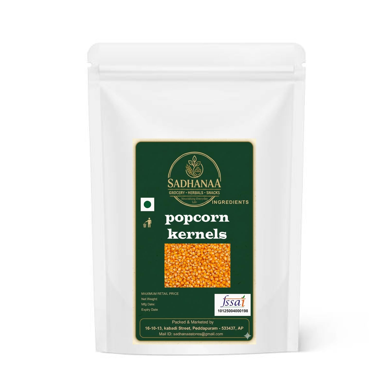 Sadhanaa Popcorn Kernels Seeds 750g | Pop Corn Kernels for Popcorn I Pop Corn Seeds | High Expansion | A Grade Makkai-image-47